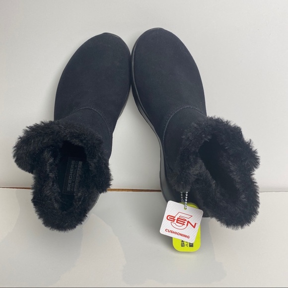 NEW Skechers On-The-go Joy-Bundle Up Boot Blk 5.5 - Picture 8 of 11